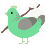 A spring and ash chicken with a neck-band pattern