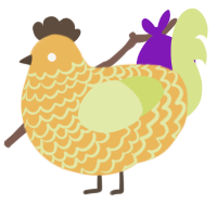 A honey and lemon chicken with a lace pattern