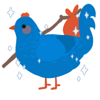 AY1694, a sapphire chicken with a half-lace pattern