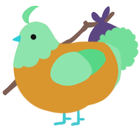 A orange and spring chicken with a head pattern