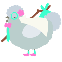 Love, a silver and mist chicken