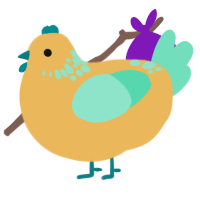A honey and mint chicken with a neck-speckle pattern