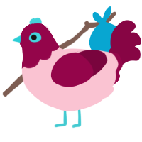 Trans Cendental, a rose and maroon chicken with a head pattern