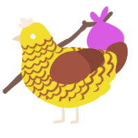(unnamed), a yellow and russet chicken with a lace pattern