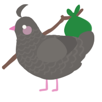 A grey chicken with a lace pattern