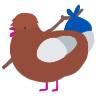 A russet and mist chicken