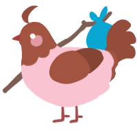 berry fudge, a rose and russet chicken with a head pattern