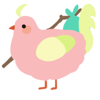 A pink and apple chicken