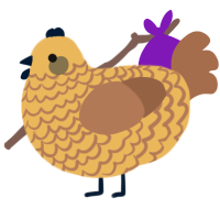 (unnamed), a honey and brown chicken with a lace pattern