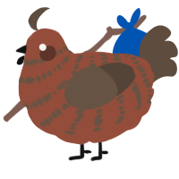 A russet and bark chicken with a bar pattern