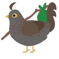 A grey and bark chicken with a half-lace pattern