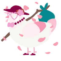 A white and rose chicken with a head pattern