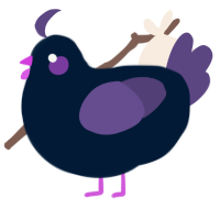 A tumblr and overcast chicken
