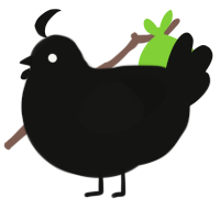 A black chicken