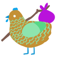 A gold and spring chicken with a lace pattern