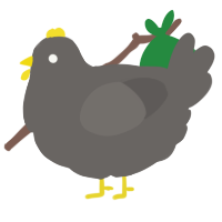 A grey chicken