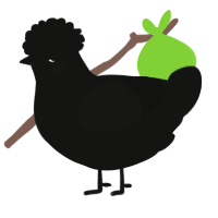 A black chicken