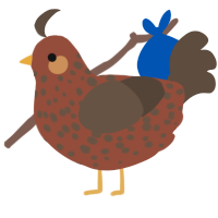 A russet and bark chicken with a speckle pattern
