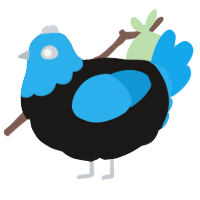 A sable and sky chicken with a head pattern