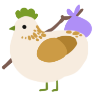 Mother, a cream and gold chicken with a neck-speckle pattern