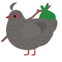 A grey chicken with a lace pattern