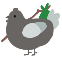 A grey and silver chicken