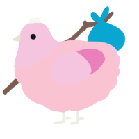 A rose and pink chicken with a head pattern