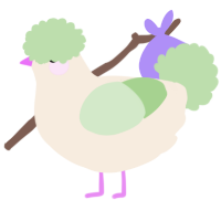 A cream and gluppy chicken
