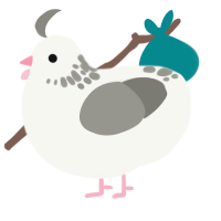 Moon Dust, a white and ash chicken with a neck-speckle pattern