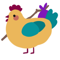A honey and teal chicken