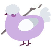 A orchid and silver chicken