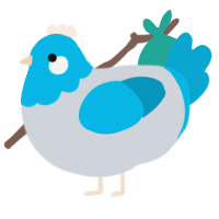 A mist and cerulean chicken with a head pattern
