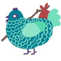 lunch, a sea and mint chicken with a lace pattern
