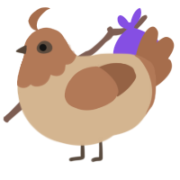A beige and brown chicken with a head pattern