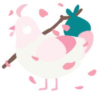 A white and rose chicken with a head pattern