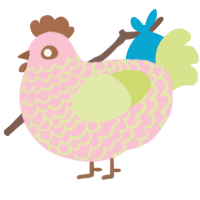 A rose and lemon chicken with a lace pattern