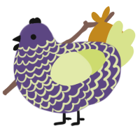 (unnamed), a overcast and lemon chicken with a lace pattern