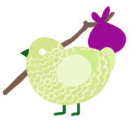 A lemon and apple chicken with a lace pattern