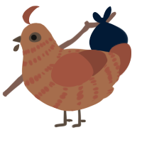 A brown and russet chicken with a bar pattern