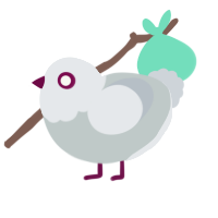 A silver and mist chicken with a head pattern