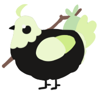 A sable and apple chicken with a head pattern