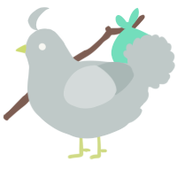 A silver chicken