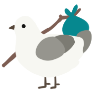 A white and ash chicken