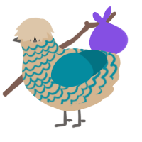 A beige and sea chicken with a lace pattern