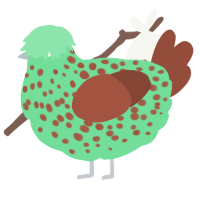 A spring and russet chicken with a speckle pattern