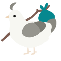 A white and ash chicken