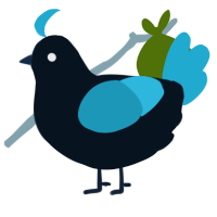 A cream and vermilion chicken