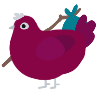 A maroon and wine chicken