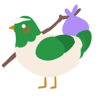 A cream and viridian chicken with a head pattern