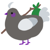 A grey and mist chicken